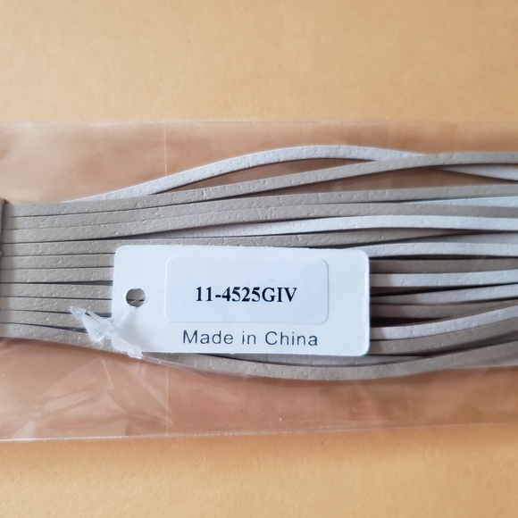 Multi Strand Faux Leather Band Bracelet. - Picture 8 of 8